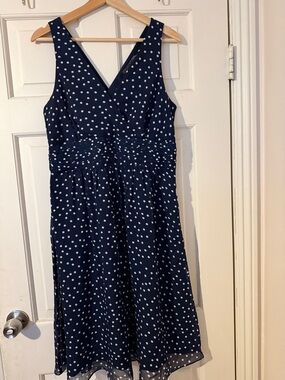 George Navy Blue Polka Dot Sleeveless Dress